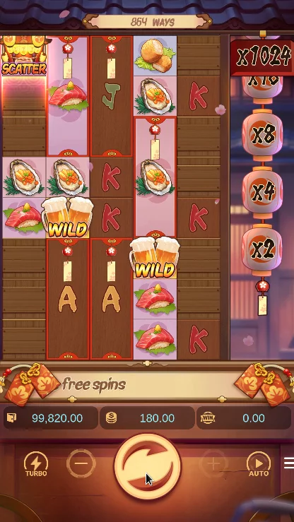 Oishi Delights gameplay board